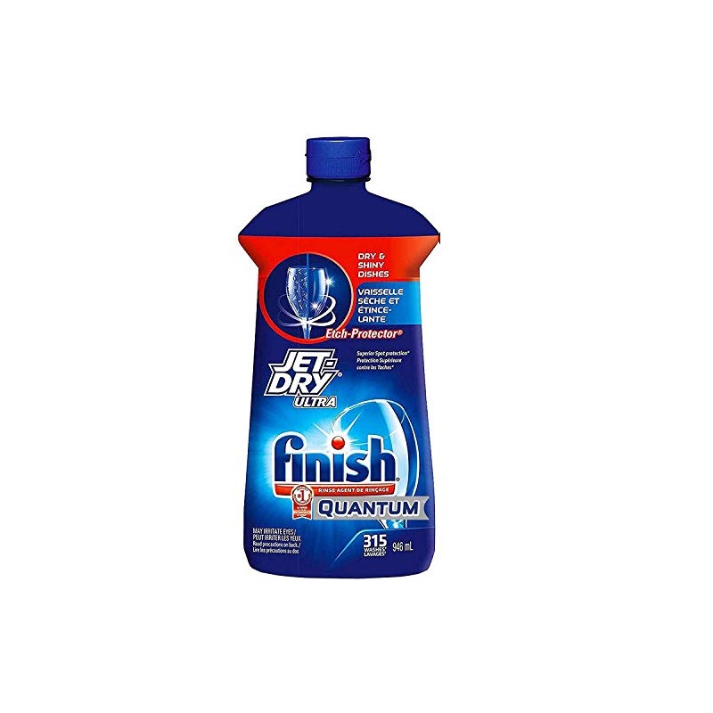 Finish Jet Dry Ultra Rinse Aid | Dishwasher Rinsing and