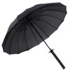 Sword Umbrella 16 Ribs Black Unique Rainproof Straight Long Stick