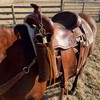 Sosation Saddle Water Bottle Holder with Pocket Horse Saddlebag,Brindle