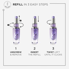 Kérastase Blond Absolu, Intense Blonde Strengthening Hair Oil, For Sensitised Lightened or Highlighted Hair, With Hyaluronic Acid & Edelweiss Flower, Huile Cicaextreme, Refill Capsule 75ml