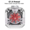 8 Impeller Water Meter, 3 Pin G1/4 Flowmeter Indicator Transparent