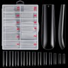 120 puntas de uñas extra largas con caja, transparentes XXL