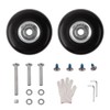 Set of 2, Suitcase Tire Replacement Kit, Wheel Repair, Silent