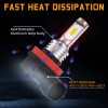 AUIMSOCO 6000K LED Headlight High Low Beam Fog Light Bulbs
