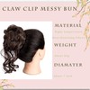 Claw Clip Messy Bun Hair Piece Tousled Updo Hair Buns