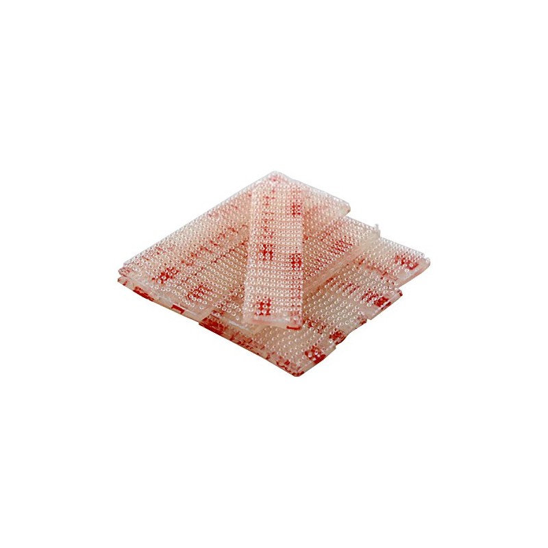 Dual Lock Replacement E-ZPass Mounting Strips, Clear, Set of 8
