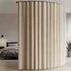 hoeflife Room Divider Blackout Curtains & Ceiling Curtain Track Set