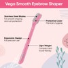Vega Eyebrow Shaper Set, Pink, 26 g