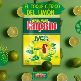 Yerba Mate Campesino 500gr Limón y Menta