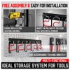 SEDY 68" All Metal Garden Tool Organizer Hooks - Garage