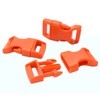 15 Pack Curved Side Quick Release Plastic Buckles for Paracord
