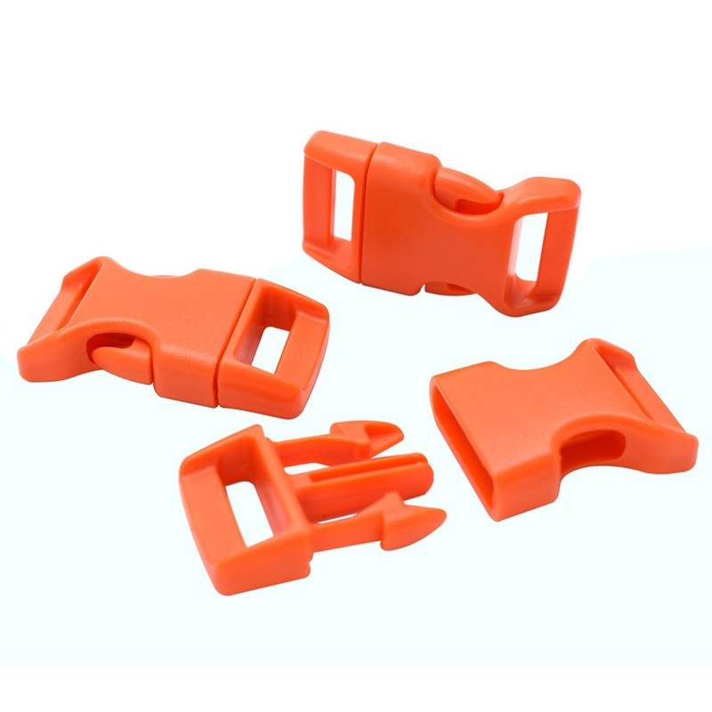 15 Pack Curved Side Quick Release Plastic Buckles for Paracord