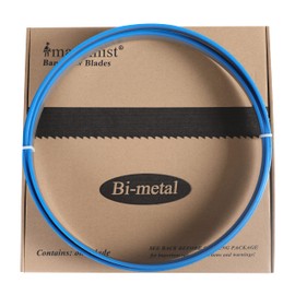 Imachinist S119121610 M42 Bi-Metal Bandsaw Blades 119-1/2" (119.5") x 1" x 0.035" x 6/10 TPI for Cutting Soft Ferrous Metal Variable Teeth