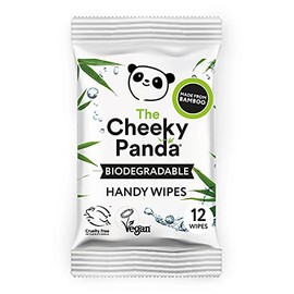 The Cheeky Panda Handy Wipes Single Pack White Odourless 12 Pack (Pack of 1)