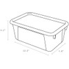 Storex Industries 624-12U05 Storex Small Cubby Bin W/Cover 12.2"X7.8"X5.1" Green