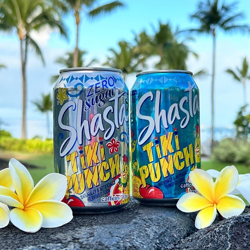 Shasta Tiki Punch | 12-Pack of 12oz Cans | Tropical