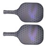 2PCS Pickleball Paddles Set Fiberglass Lightweight Pickle Ball Rackets with