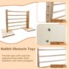 Rabbit Jump Bar Toys Bunny Agility Equipment Set Wooden Rabbit