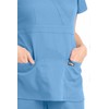 Grey's Anatomy Signature Women's Junior Fit 3 Pocket Mock Wrap