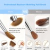 6 Multi-Size Nail Art Brush Set for Acrylic & Dip