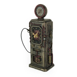 Veronese Design Steampunk Fuel Dispenser Working Clock Tower Statue