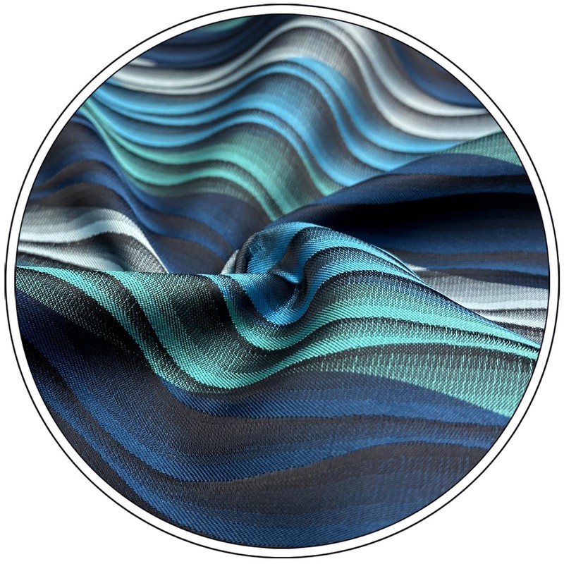 Shlax&Wing único Hombre Seda Pañuelo De Bolsillo Para Azul Geométrico