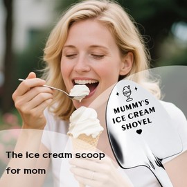 Mummy Mum Birthday Christmas Gifts for Women Funny Gifts for Mum Mom Mama Ice Cream Gift for Mum Mummy Ice Cream Shovel Spoon Gifts for Mummy Mam Mama Ice Cream Lover Gifts for Women Mum