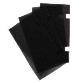 Camco RV A/C Air Filter Replacements | Compatible with Dometic Ducted Return Air Assemblies Requiring a 7-11/16-inch x 14-1/8-inch Grille | Contains (4) Air Filters, Black (40408)