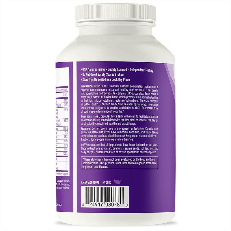 AOR - Ortho Bone 300s Capsules - With MCHA Complex,