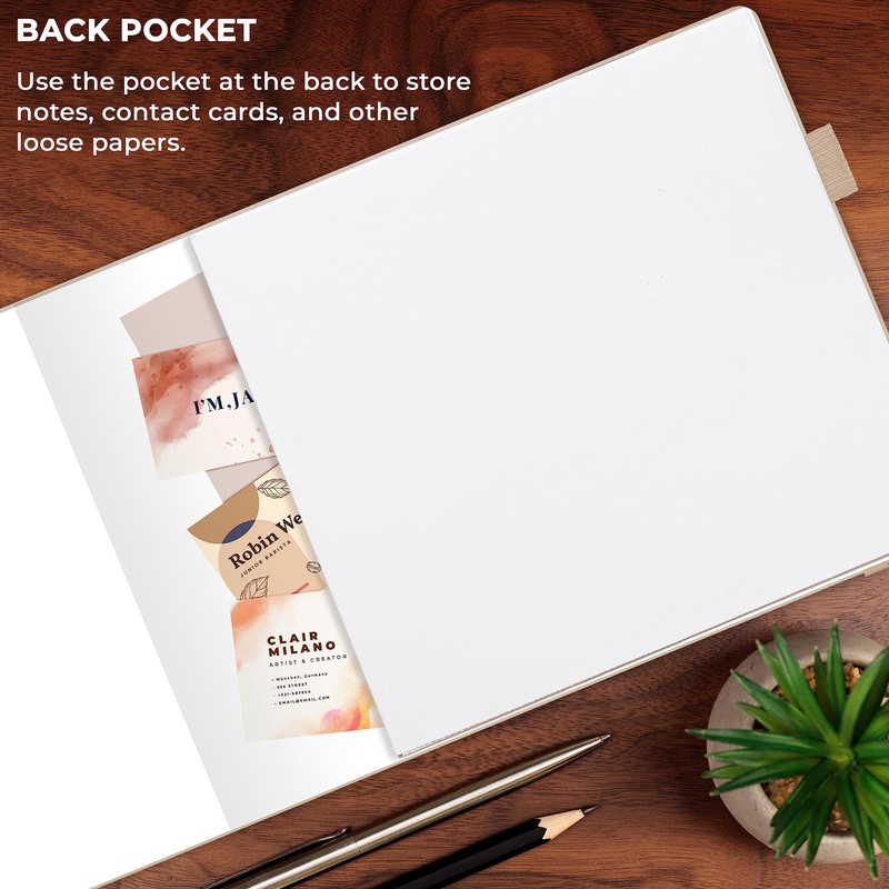 Clever Fox Notary Journal – Horizontal Notary Public Journal of