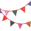 Recycled Sari Bunting Small with 10 Small Flags 210 cm