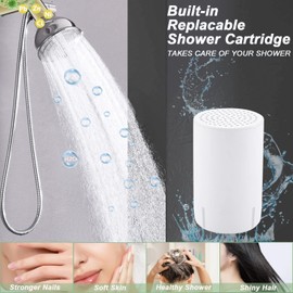 Shower Filter Replacement Cartridge for SonTiy Filtered Shoser Head, Reduces Chemicals & Chlorine, High Output Multi Stage Revitalizing Shower Filter for Hard Water