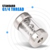G1/4 Threaded Computer Water Cooling System Flow Meter Indicator Metal