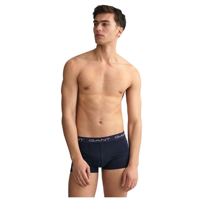 GANT Men's Trunk 3-Pack, Marine, M