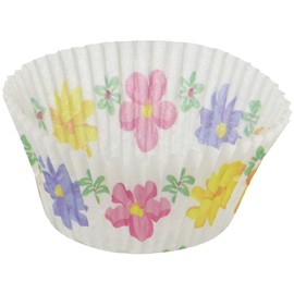 Pearl Metal Bakegee Paper Cupcake Baking Mold, 3.0 inches (75 mm), Flower, Pack of 50, Outer Diameter 3.0 x Height 1.4 inches (75 mm) x Height 1.4 inches (35 mm) D-2684
