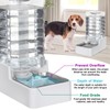 MASOCAT Automatic Dog Water Dispenser: White 9L Stainless Steel Gravity