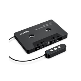 arsvita 5.1 Bluetooth Cassette Adapter, Car Audio Bluetooth Cassette Receiver, Cassette Bluetooth Adapter for Car Support Micro SD Card, Hands-Free Call, Black, Type BCA02