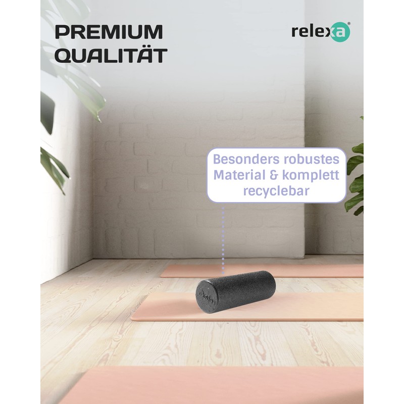 Relexa Mini Fascia Roller – Ideal for Massage for Muscle