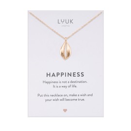 LUUK LIFESTYLE Women I girls necklace with shell I seashell pendant, summer vibes, everyday jewlery, stylish travel essential, rosé