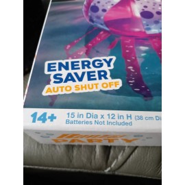 Banzai Party Floating Jellyfish Inflatable Glowing Ambient Pool Lights 2 Pack