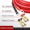 Nilight 12V 140AMP Dual Battery Isolator Kit with 6 AWG