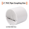 4" PVC Pipe Coupling Adapter Pipe Fittings (Socket x Socket)