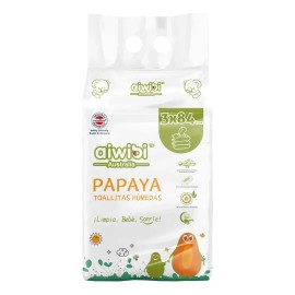 Toallitas Húmedas Aiwibi Bebé Papaya Extract 3 Pack 252 Pz