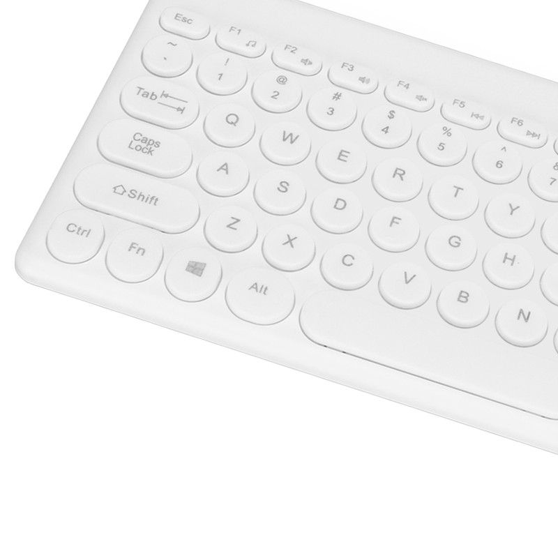 USB Keyboard Wired 78 Keys Ergonomic Design Power Saving Round