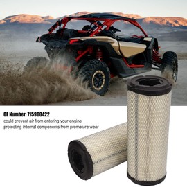 Filtro de Aire para Automóvil, 2 Piezas Filtro de Aire Filtro de Aire Reemplazo del Filtro de Prevención de Aire del Motor para Maverick X3