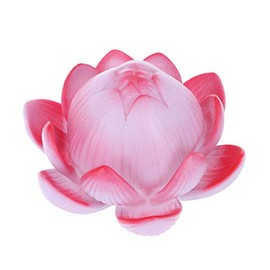 Colorful Lotus Lantern LED Buddha Lamp Water Lily Night Light Flower Lanterns,Red