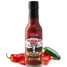 NUCLEAR HELL HOT PEPPER SAUCE| Made with Jalapeno Peppers| Crafted in Small Batches, Low Sugar, Low Carb | Awesome Hot Sauce with No Preservatives