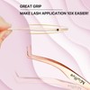 Miuffue False Eyelash Applicator DIY Lash Applicator Tool Stainless Steel