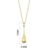 Philip Jones Gold Plated Teardrop Necklace