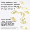 Vegan Omega-3 DHA Supplements - Premium Fish Oil Alternative from